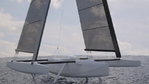 RAVE V Hydrofoil Sailing Trimaran