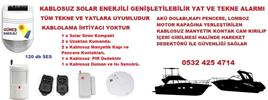 Yat Alarm Tekne ve Yatlar için Solar Kablosuz Güneş Enerjili Hırsız ve Yangın Alarm Kiti